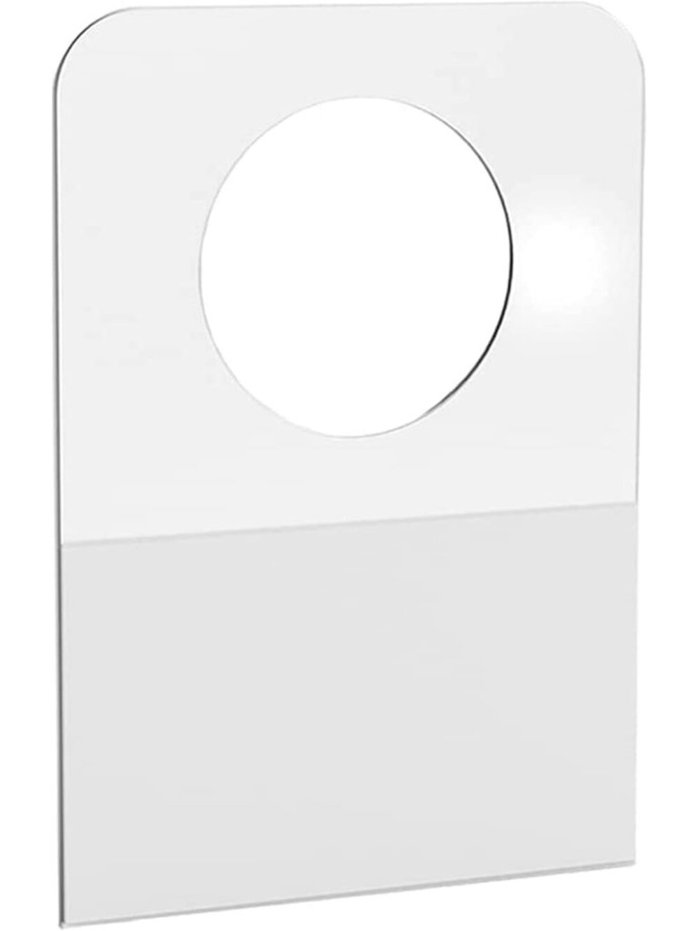 7/8" X 1-1/4" Round Hole Self Adhesive Hanging Tabs Duty Clear Plastic Hang Tags